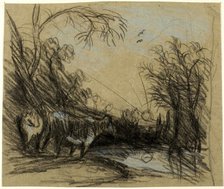 Landscape with Cows, n.d. Creator: John Constable.
