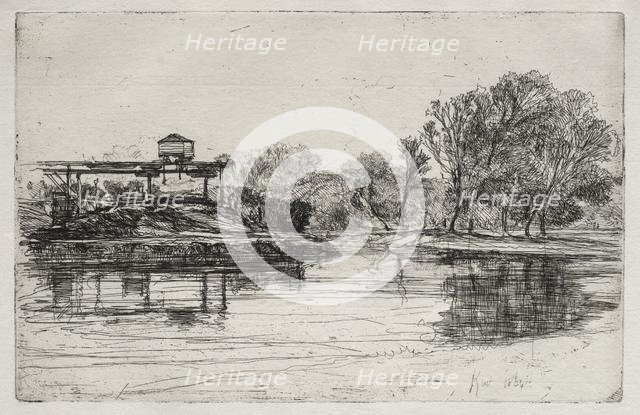 Railway Encroachment, 1864. Creator: Francis Seymour Haden (British, 1818-1910).