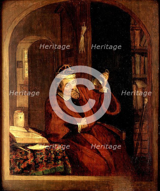 A physician examining urine, c1670s. Creator: Unknown.