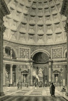 'Interior of the Pantheon at Rome (restored)', 1890.   Creator: Unknown.