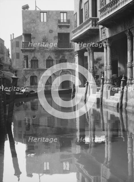 Unidentified buildings, possibly movie sets, associated with Famous Players Lasky, c1911-c1942. Creator: Arnold Genthe.