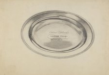 Silver Communion Plate, 1935/1942. Creator: Ella Josephine Sterling.