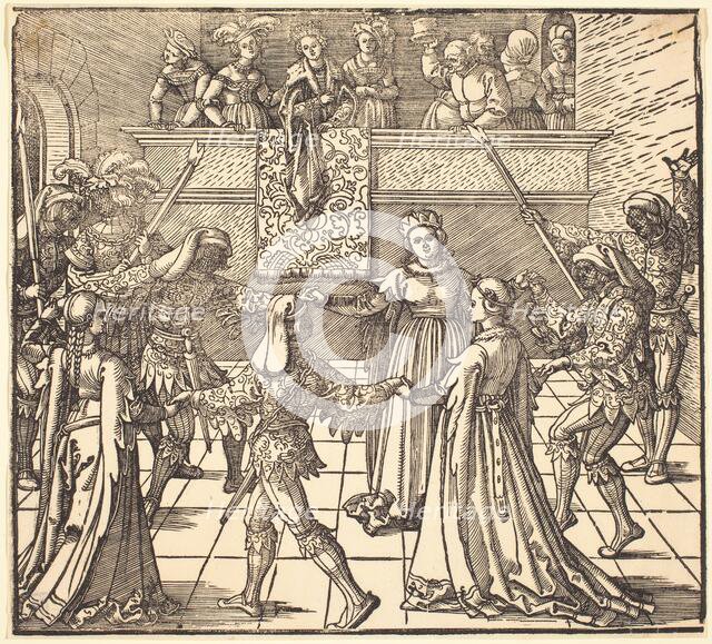 Masquerade Dance with Torches, c. 1516. Creator: Albrecht Durer.