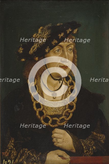 Portrait of Frederick III (1415-1493), Holy Roman Emperor, Late 15th century. Artist: Wertinger, Hans, von (ca. 1465-1533)