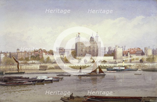 Tower of London, 1893. Artist: John Crowther
