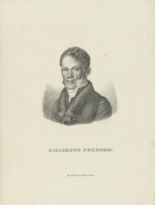 Portrait of the pianist and composer Sigismund von Neukomm (1778-1858), c. 1830. Creator: Breitkopf & Härtel.