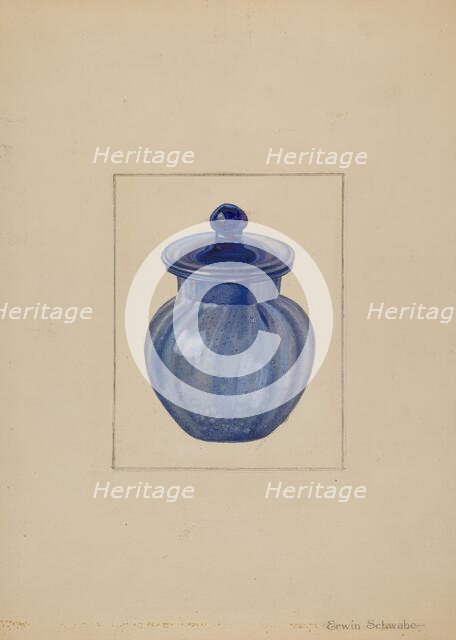 Rose Petal Jar, c. 1937. Creator: Erwin Schwabe.