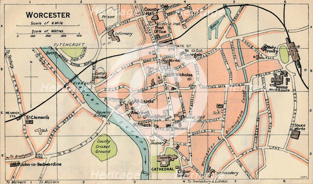 'Worcester', c20th Century. Artist: John Bartholomew.