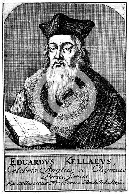 Edward Kelley, astrologer and alchemist, (1575) c1700. Artist: Unknown