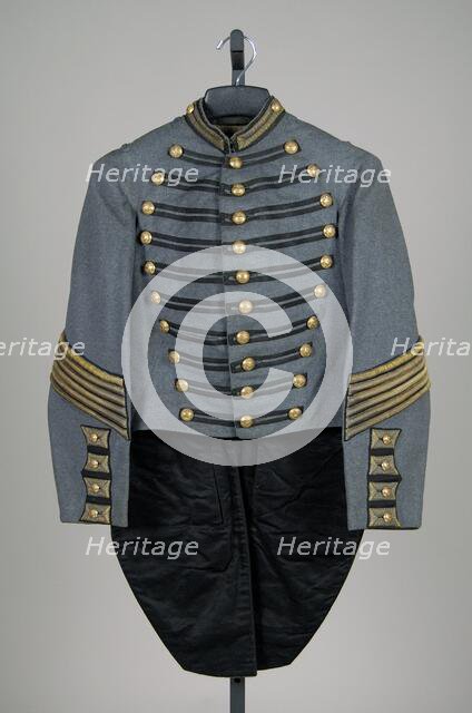 Military tail coat, American, ca. 1890. Creator: Unknown.