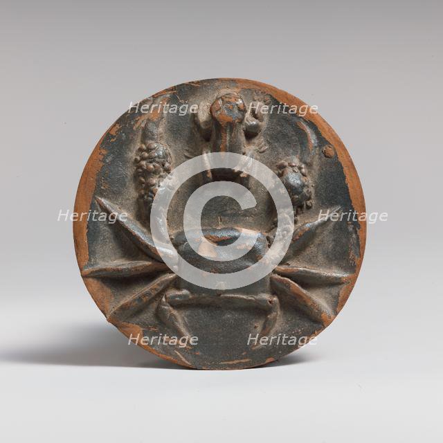 Terracotta tondo from a bowl, 4th century B.C. Creator: Unknown.