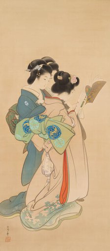 Sisters. Creator: Shoen, Uemura (1875-1949).