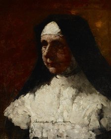 Study of a Nun, 1887. Creator: Olga Boznanska.