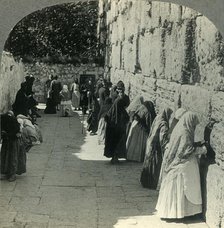 'The Jews' Wailing Place - Outer Wall of the Temple, Jerusalem, Palestine', c1930s. Creator: Unknown.