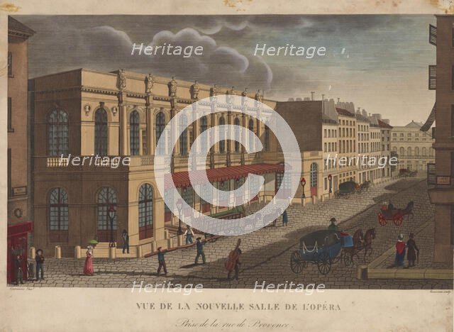 Théâtre de l'Académie Royale de Musique, ca 1821. Creator: Dubois, François (1790-1871).