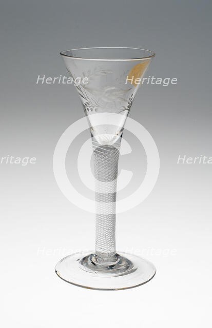 Wine Glass, England, c. 1760. Creator: Unknown.