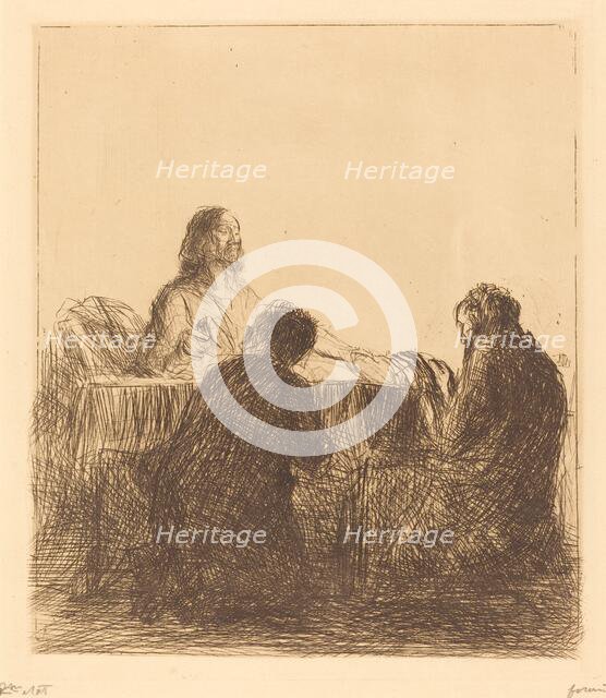 The Breaking of the Bread, 1902/1907. Creator: Jean Louis Forain.