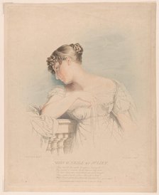 Miss O'Neill as Juliet, May 30, 1816. Creator: Frederick Christian Lewis.