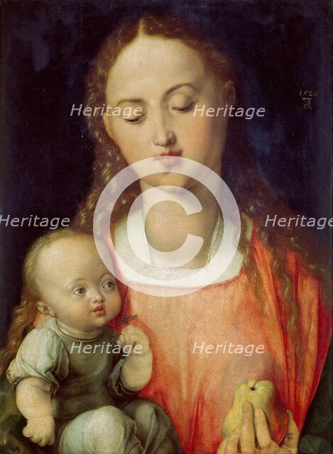 Madonna and child with a Pear, 1526. Creator: Dürer, Albrecht (1471-1528).