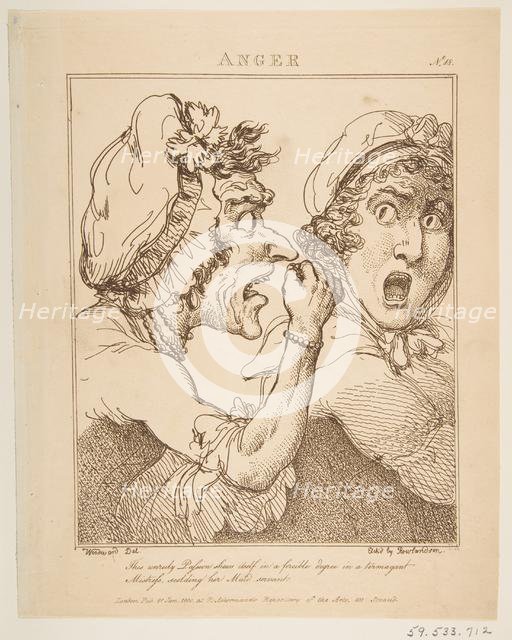 Anger, January 21, 1800. Creator: Thomas Rowlandson.