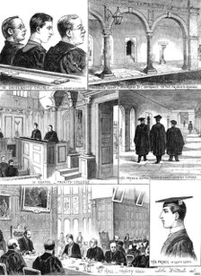 Prince Albert Victor of Wales at Cambridge University, 1883. Creator: Unknown.