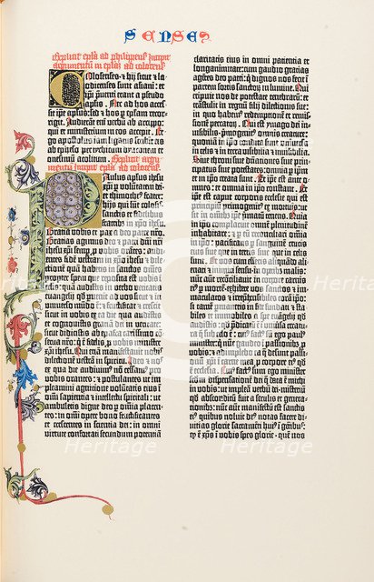 The Gutenberg Bible, 1454.