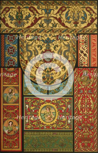 Italian Renaissance embroidery and carpet-weaving, (1898). Creator: Unknown.