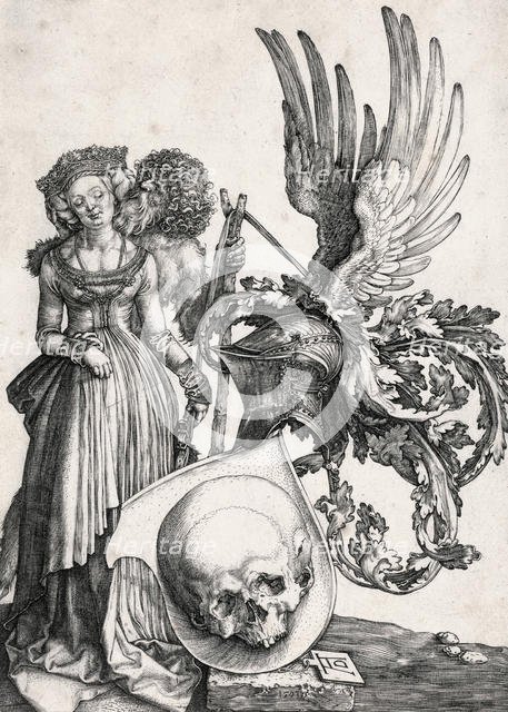 The coat of arms with the skull, 1503. Creator: Dürer, Albrecht (1471-1528).