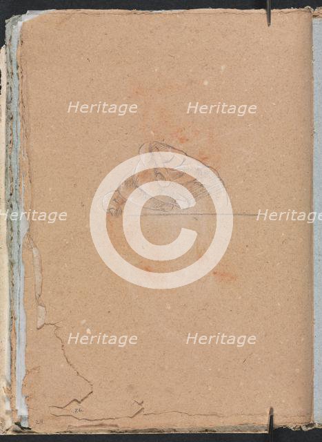 Verona Sketchbook:Right hand (page 26), 1760. Creator: Francesco Lorenzi (Italian, 1723-1787).