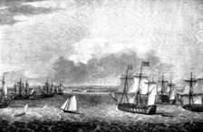 British Expedition against Havana, 1762: the Fleet...entering the harbour to take possession, (1898) Creator: Unknown.