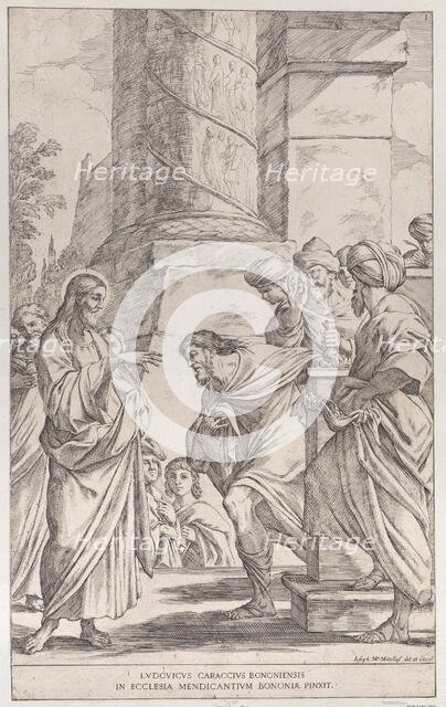 Plate 1: the Calling of Saint Matthew, 1678. Creator: Giuseppe Maria Mitelli.
