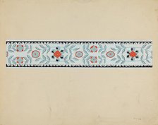 Wall Paper Border, 1935/1942. Creator: Burton Ewing.