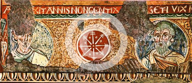 Detail of frieze from the Basilica of the Holy Cross, Rome, Italy, (1928). Creator: Unknown.