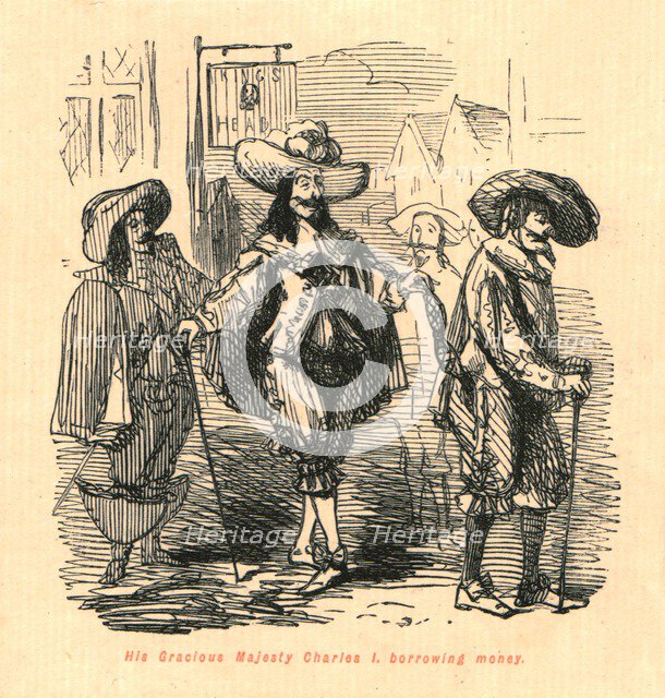 'His Gracious Majesty Charles I, borrowing money', 1897.  Creator: John Leech.