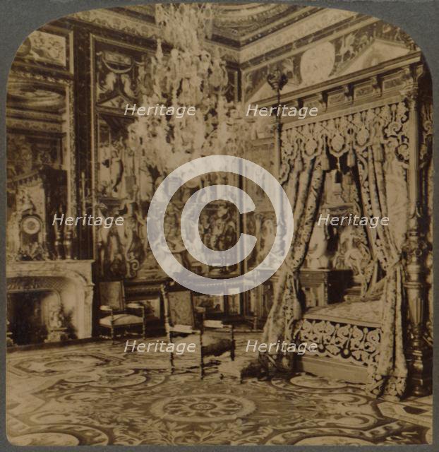 'Bedroom of Catherine de Medicis, Palace of Fontainebleau, France', 1901. Creator: Underwood & Underwood.