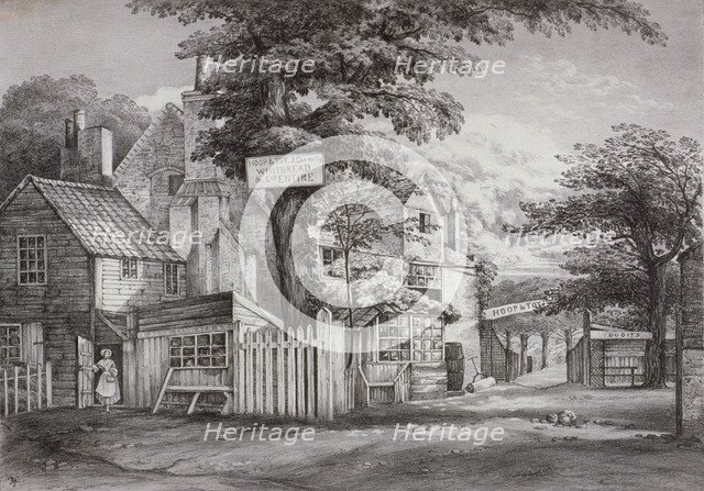 The Hoop and Toy Inn on Brompton Road, Kensington, London, c1820. Artist: Anon