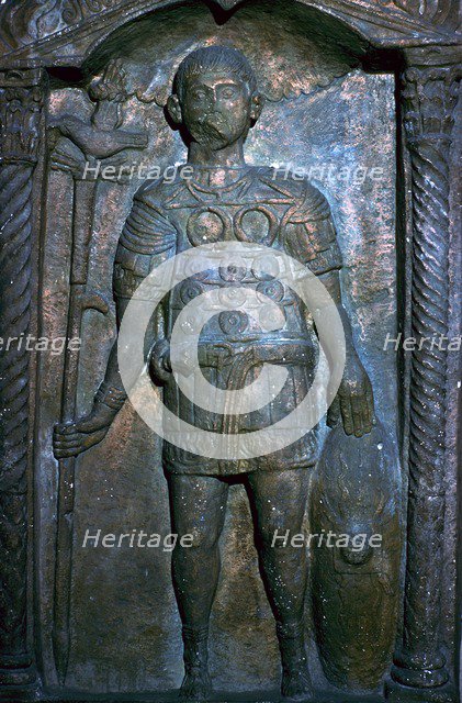 Roman tombstone of Gaius Musius. Artist: Unknown