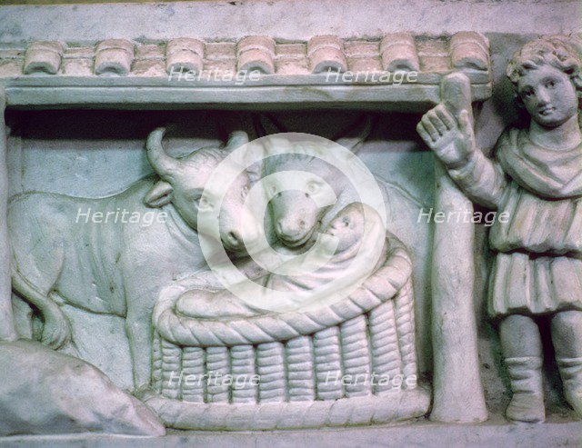 Early Christian Nativity Scene, 4th Century. Artist: Unknown