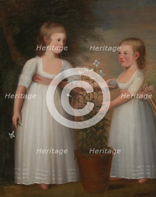 The Davis Children (Eliza Cheever Davis and John Derby Davis), 1795. Creator: Edward Savage.