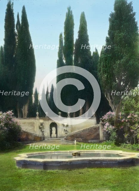 Villa Falconieri, Frascati, Lazio, Italy, 1925. Creator: Frances Benjamin Johnston.