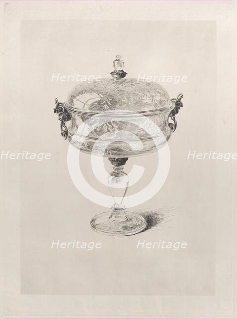 Crystal Cup, 1868. Creator: Jules-Ferdinand Jacquemart.