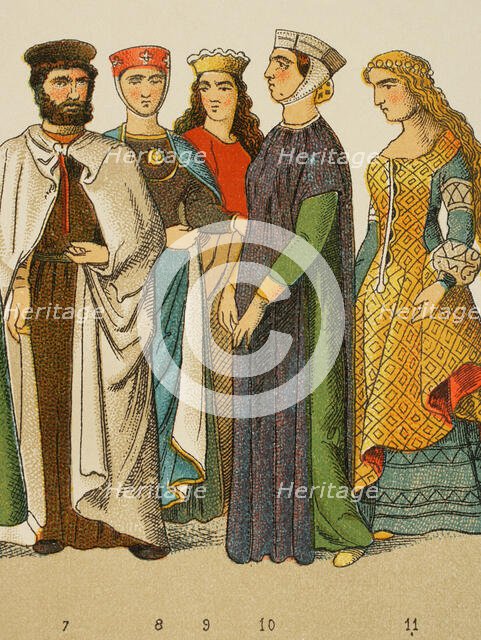 History of Germany, Middle Ages, 1200, (1881).  Creator: Unknown.