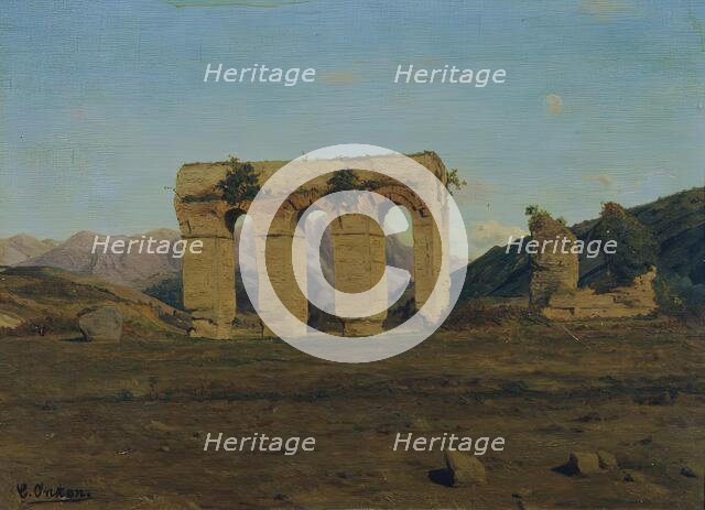 Roman aqueduct, undated. (c1900s) Creator: Karl Onken.