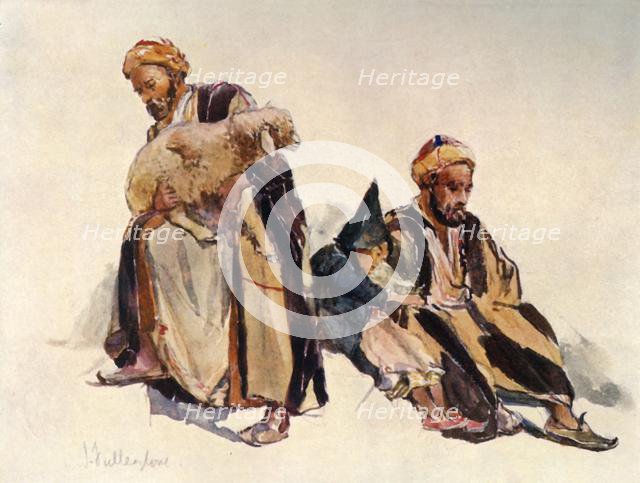 'Syrian Shepherds and Shepherd Boy', 1902. Creator: John Fulleylove.