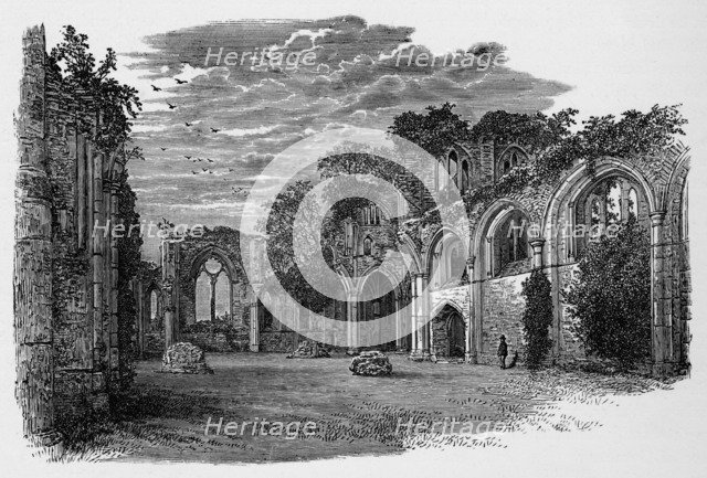 'Interior, Looking East', Netley Abbey, c1880, (1897). Artist: Alexander Francis Lydon.