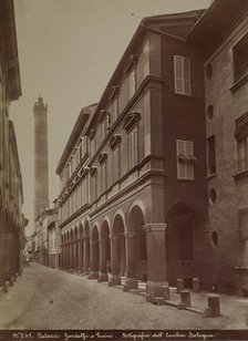 Gandolfi and Lucini Palaces, Bologna, between 1880-1890. Creator: Emilia.