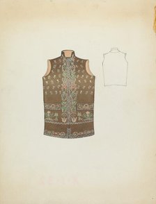 Sleeveless Jacket, 1935/1942. Creator: Unknown.