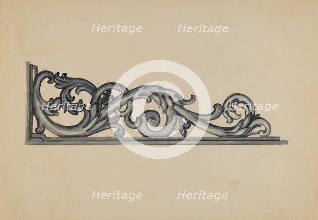 Iron Bracket, c. 1937. Creator: Albert Eyth.