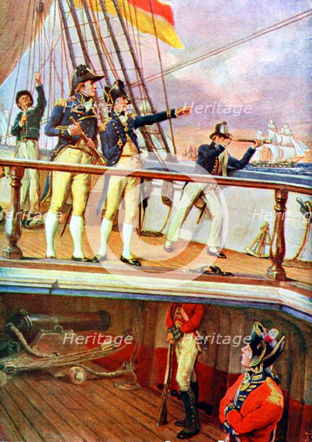 Battle of Trafalgar, 21 October 1805. Artist: Unknown