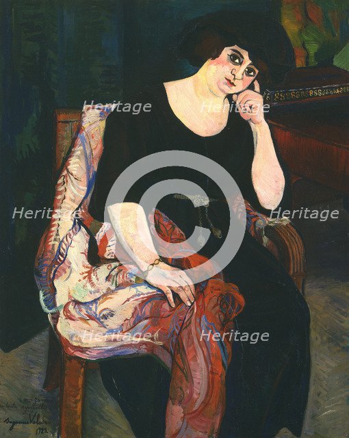 Portrait of Madame Zamaron. Artist: Valadon, Suzanne (1865-1938)